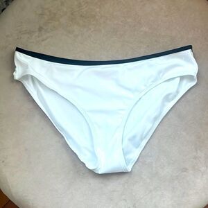 NOBO NEW XL 15-17 White Blk Contrast Swim Bikini Bottom